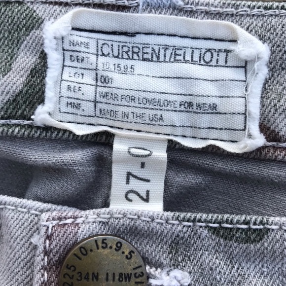 Current Elliott Multi Zip Stiletto Jean Grey Camo - Picture 8 of 10